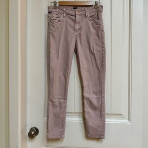 Citizens of Humanity Blush Pink Rocket Crop High Rise Skinny Jeans. 27” by 24”